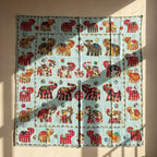 Soft Fern Appliqué Pure Cotton Wall Hanging