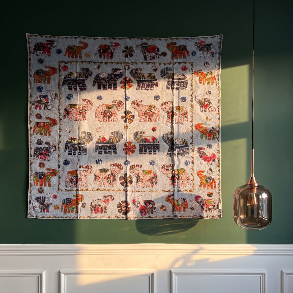 Nu Fern Appliqué Pure Cotton Wall Hanging