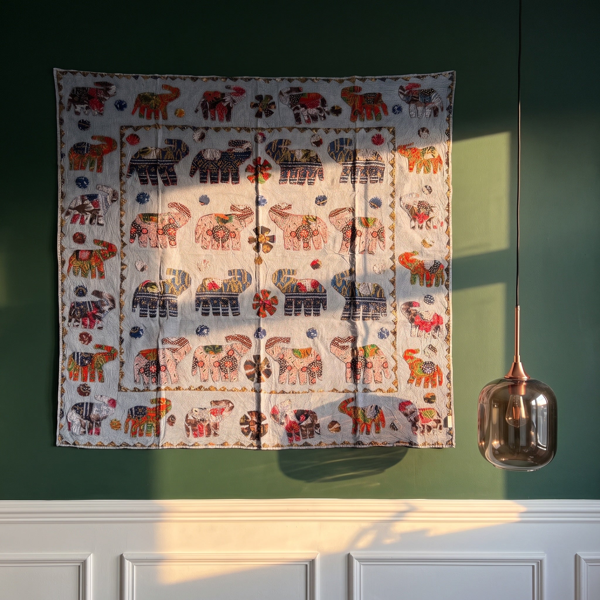 Nu Fern Appliqué Pure Cotton Wall Hanging
