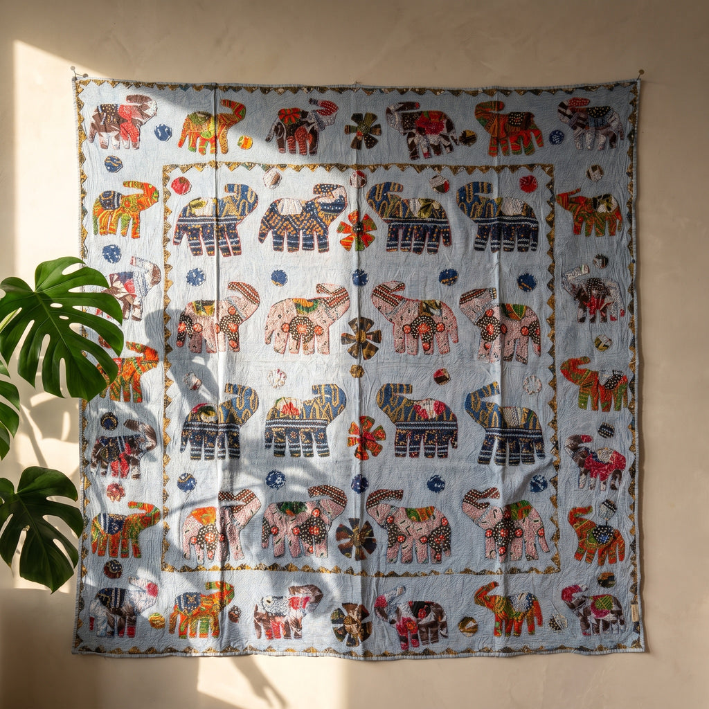 Nu Fern Appliqué Pure Cotton Wall Hanging