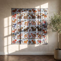 Whispering Terracotta Appliqué Pure Cotton Wall Hanging