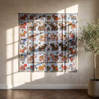 Whispering Terracotta Appliqué Pure Cotton Wall Hanging