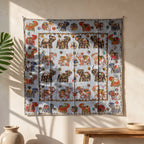 Whispering Terracotta Appliqué Pure Cotton Wall Hanging
