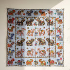 Whispering Terracotta Appliqué Pure Cotton Wall Hanging