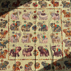 Earthen Rust Appliqué Pure Cotton Wall Hanging