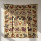 Earthen Rust Appliqué Pure Cotton Wall Hanging
