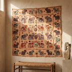 Lush Fern Appliqué Pure Cotton Wall Hanging