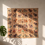 Lush Fern Appliqué Pure Cotton Wall Hanging