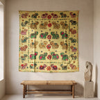 Tranquil Dawn Appliqué Pure Cotton Wall Hanging