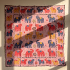 Serene Mist Appliqué Pure Cotton Wall Hanging