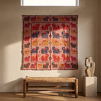 Rich Maple Appliqué Pure Cotton Wall Hanging