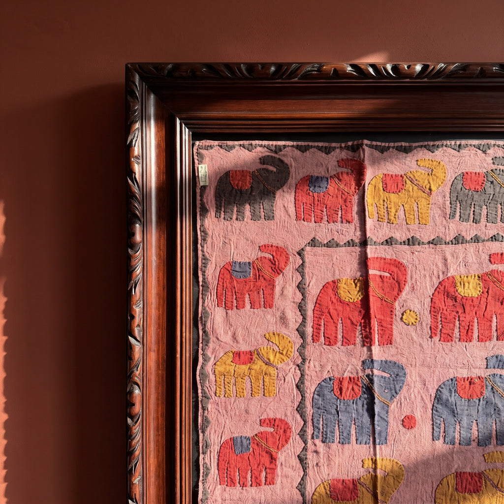 Rich Maple Appliqué Pure Cotton Wall Hanging
