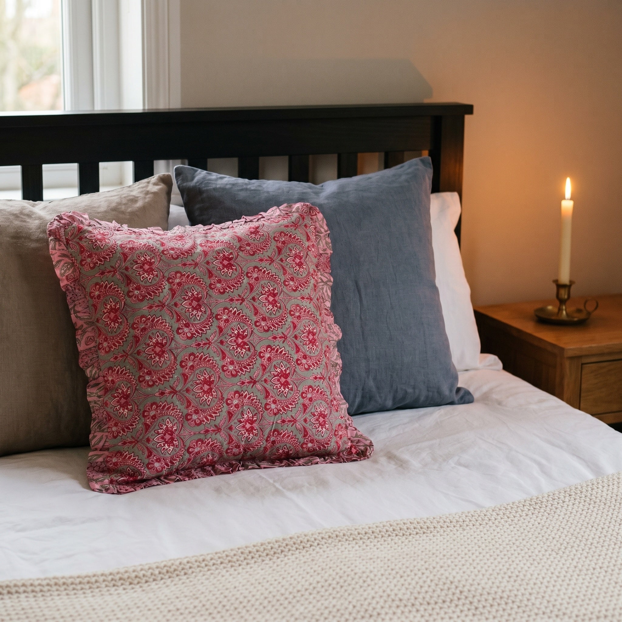 Amber Loom Cushion Cover