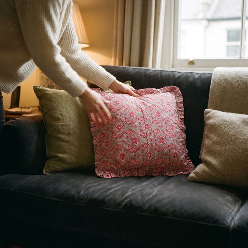 Amber Loom Cushion Cover