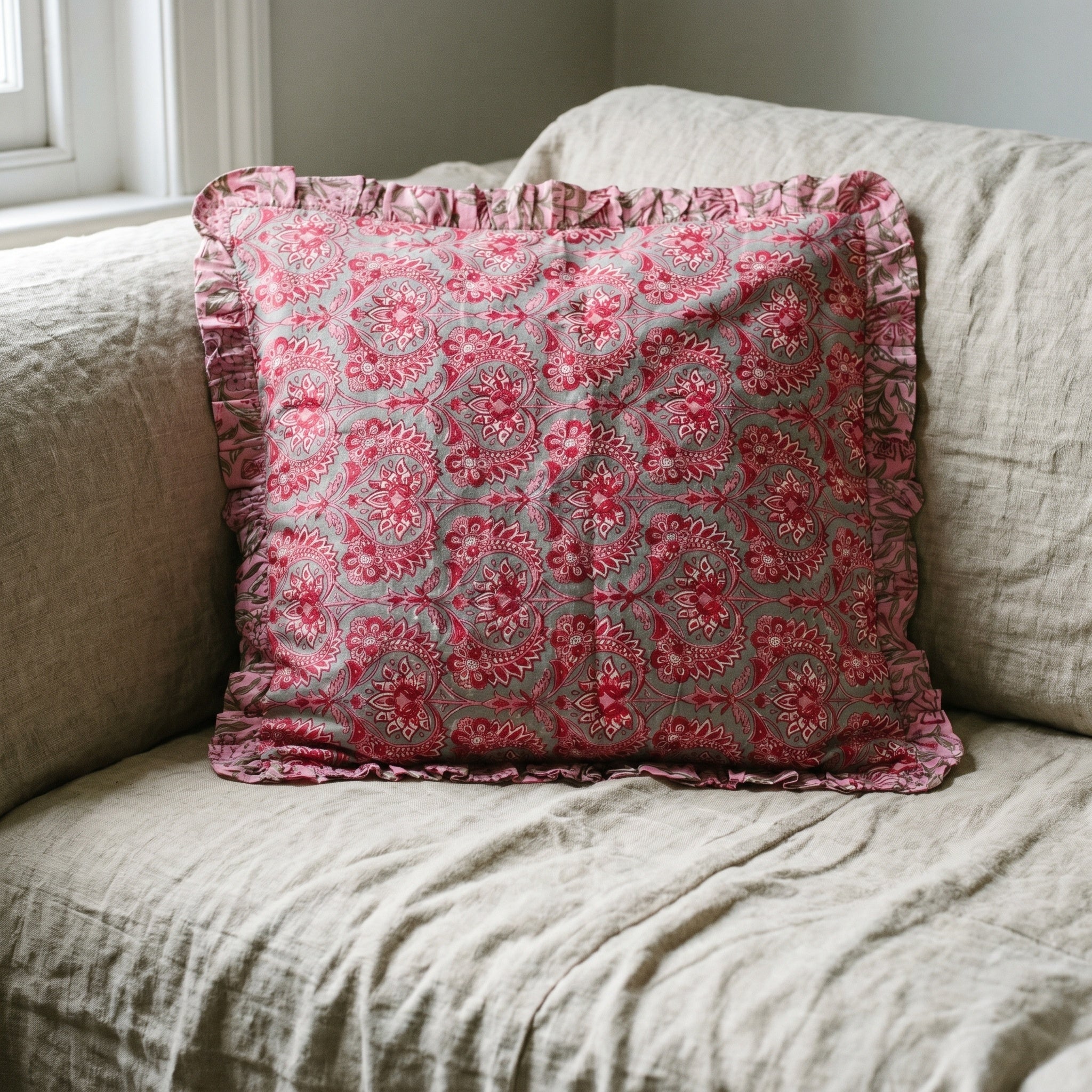 Amber Loom Cushion Cover