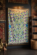 Gentle Glow Suzani Weaved Cotton Throw