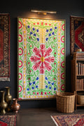 Moon Tide Suzani Weaved Cotton Throw