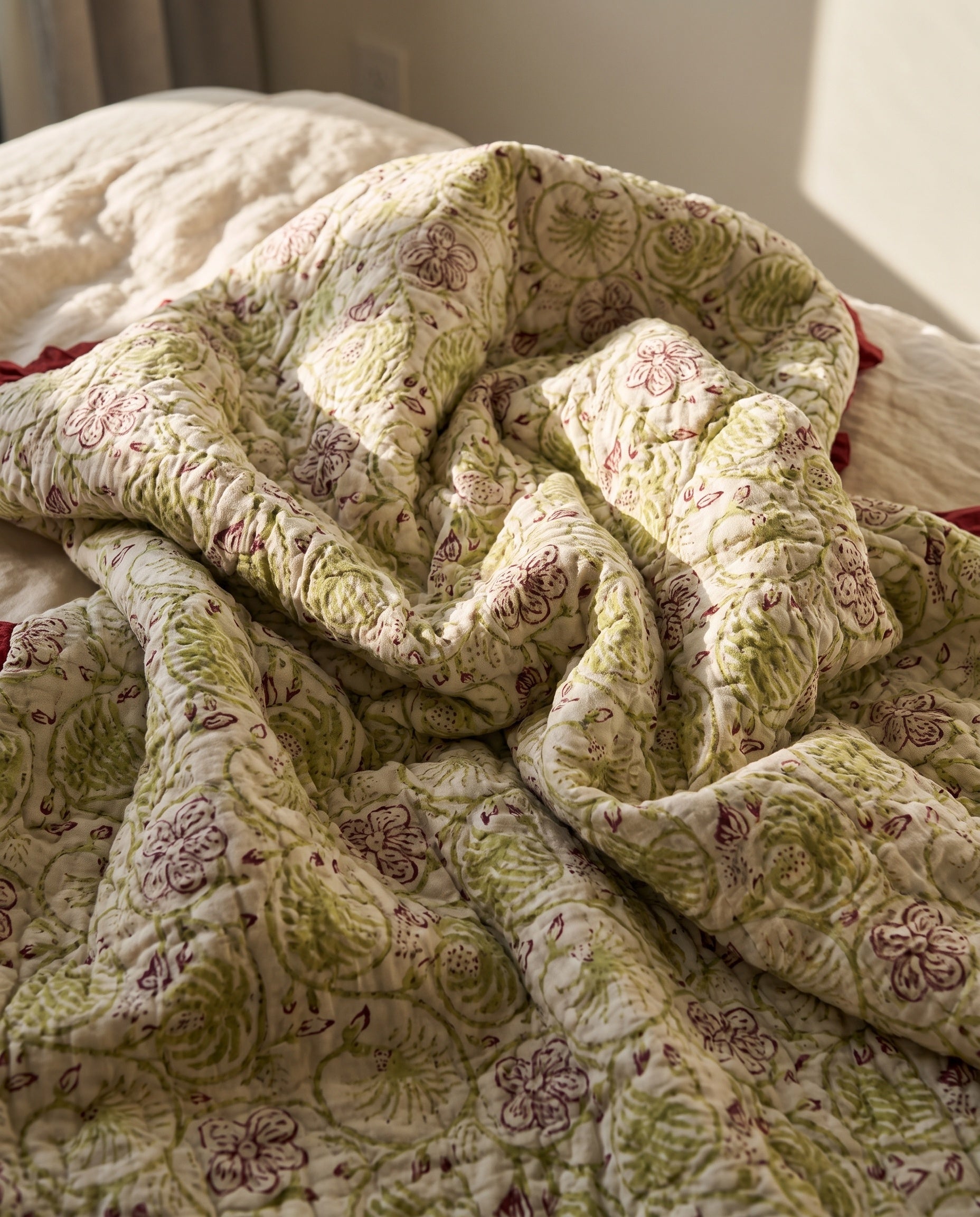 Morning Haze 100% Cotton Reversible Handmade Artisanal Baby Blanket