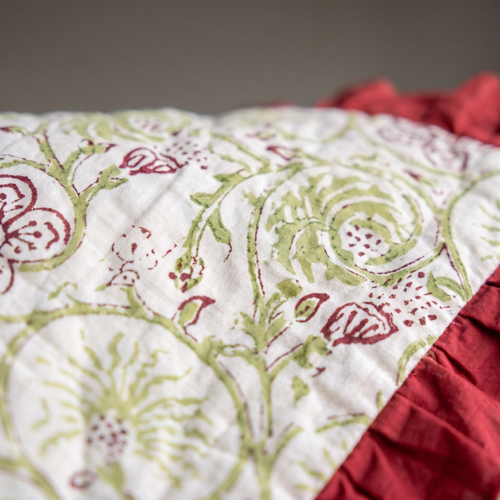 Morning Haze 100% Cotton Reversible Handmade Artisanal Baby Blanket
