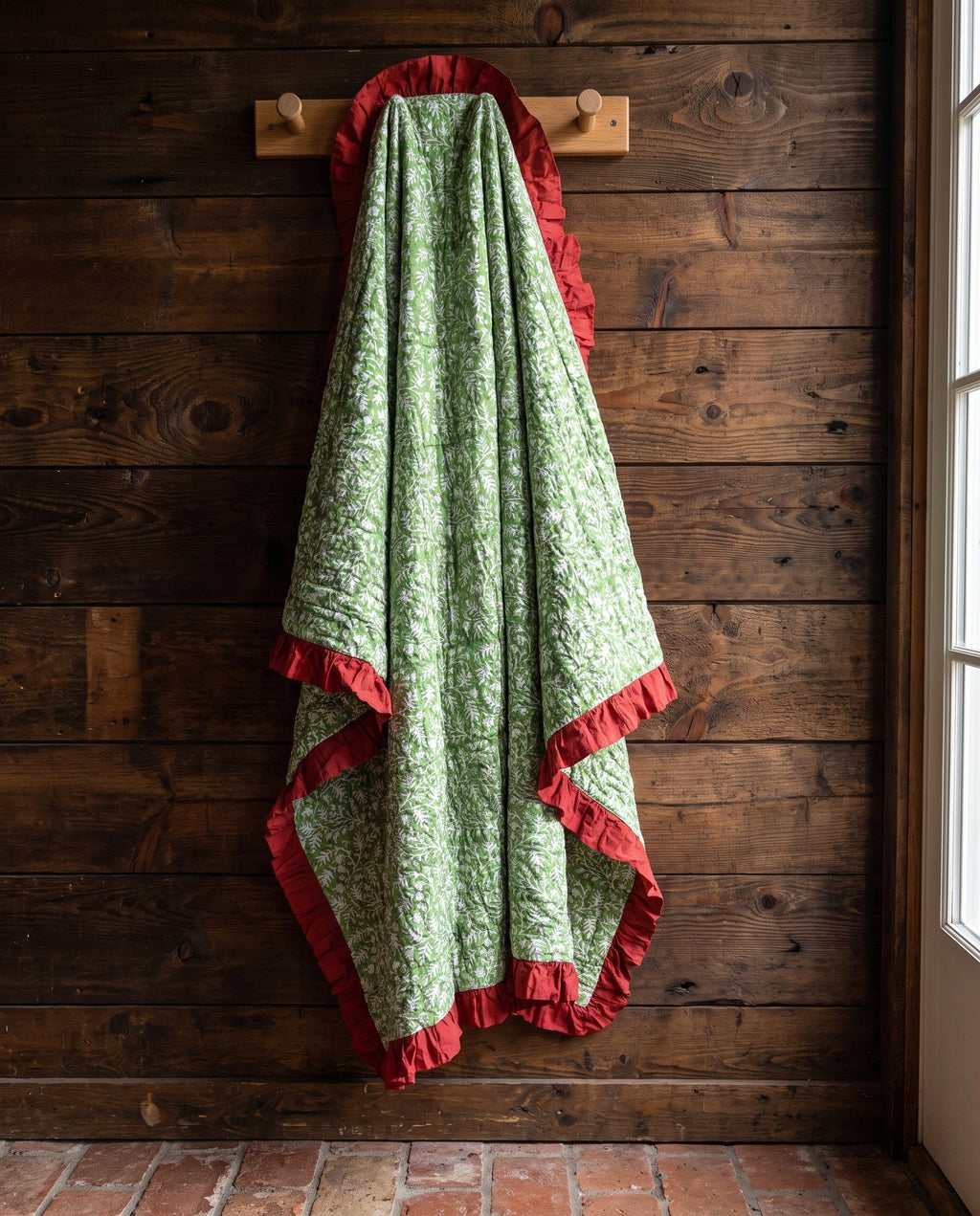 Morning Haze 100% Cotton Reversible Handmade Artisanal Baby Blanket