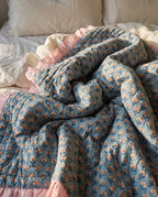 River Stone 100% Cotton Reversible Handmade Artisanal Baby Blanket