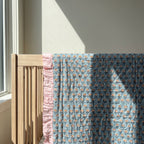 River Stone 100% Cotton Reversible Handmade Artisanal Baby Blanket
