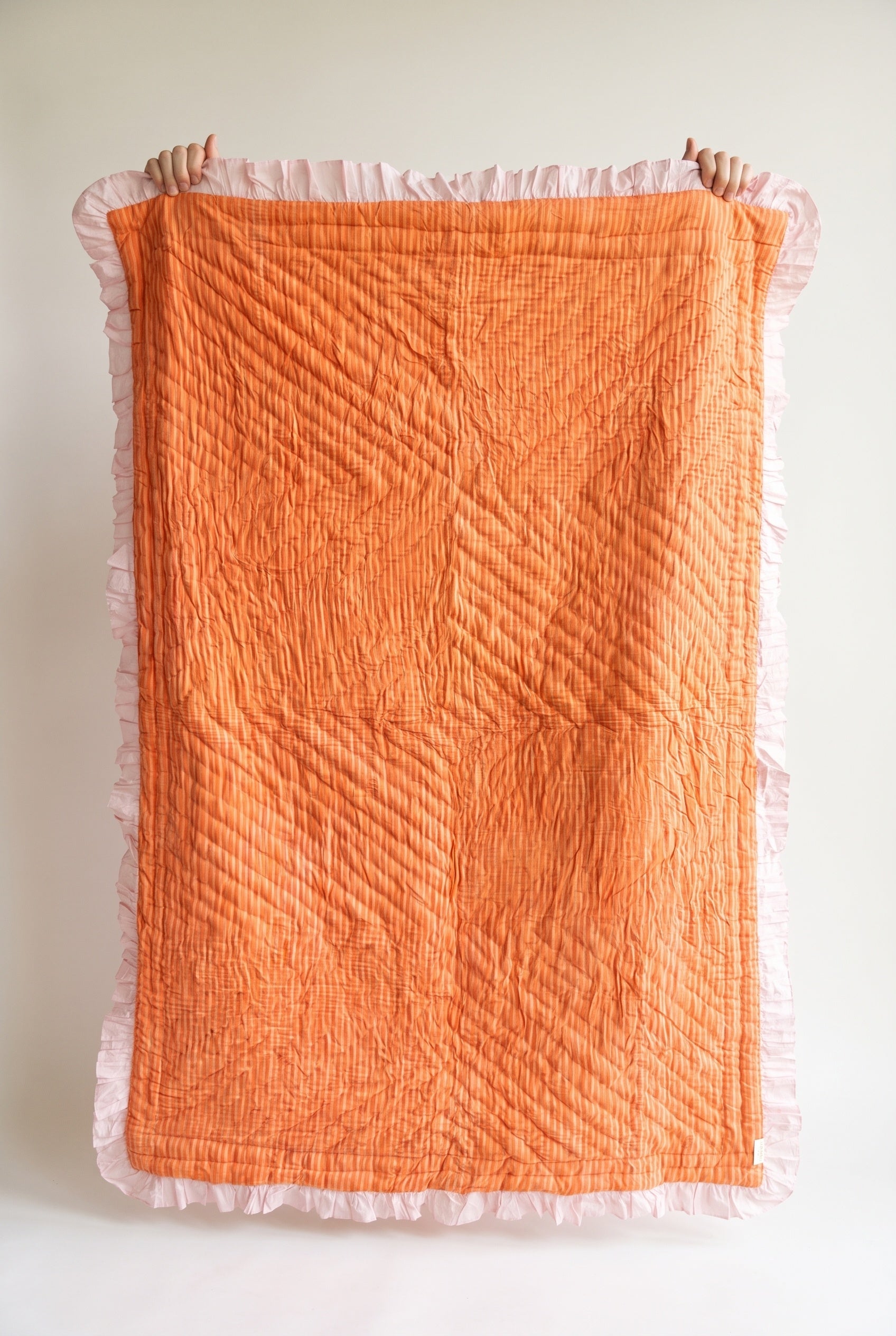River Stone 100% Cotton Reversible Handmade Artisanal Baby Blanket