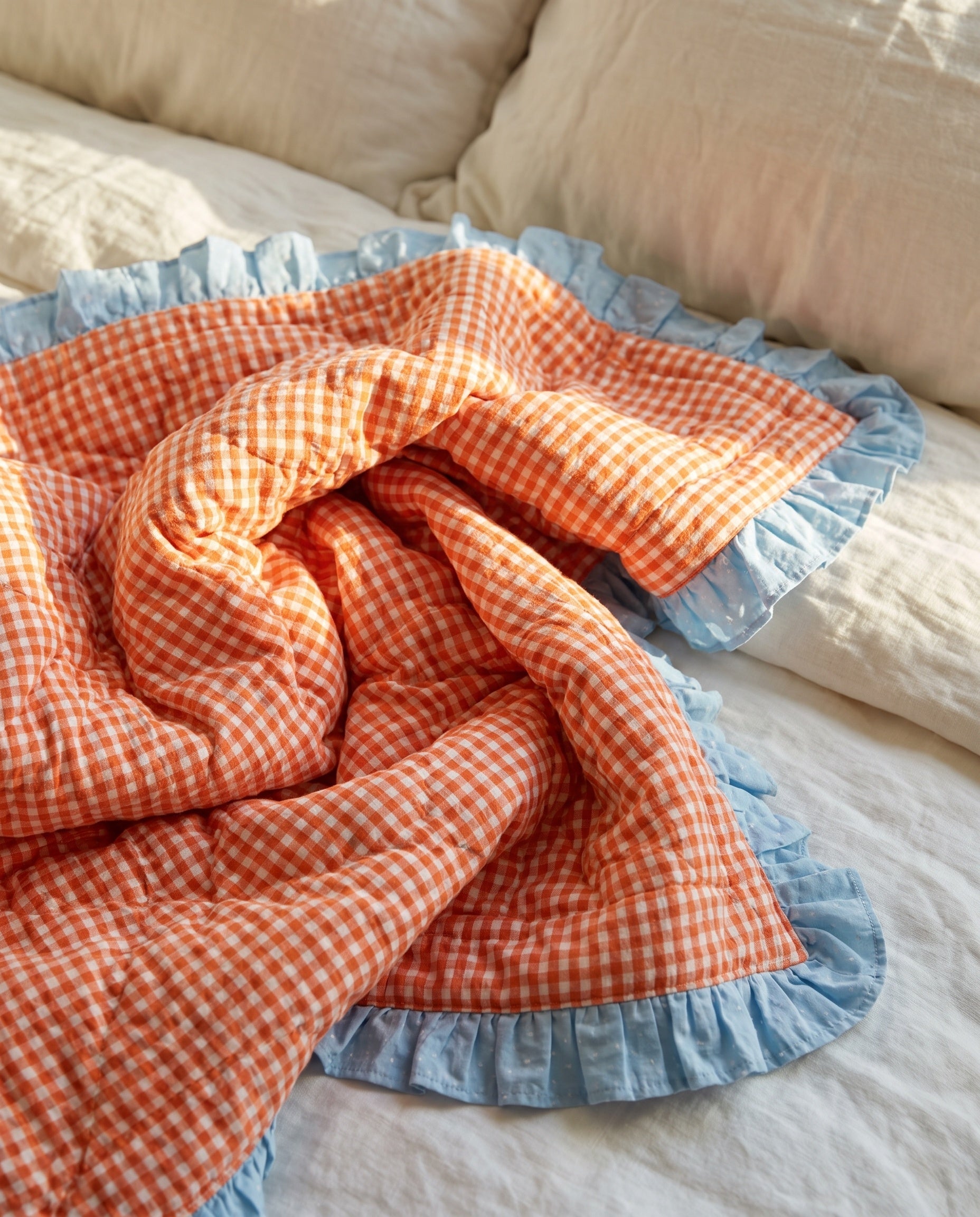Forest Floor 100% Cotton Reversible Handmade Artisanal Baby Blanket