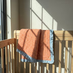 Forest Floor 100% Cotton Reversible Handmade Artisanal Baby Blanket