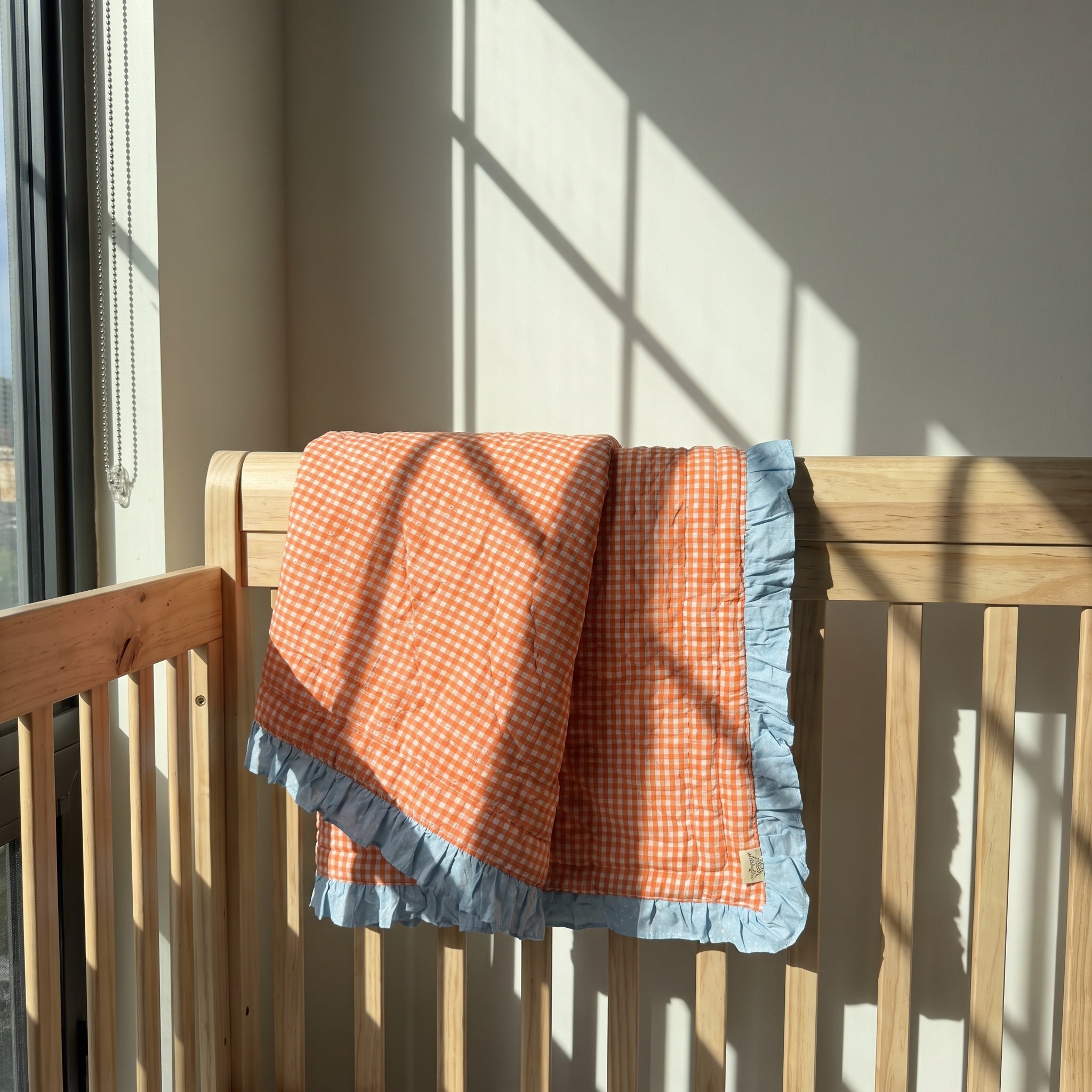 Forest Floor 100% Cotton Reversible Handmade Artisanal Baby Blanket