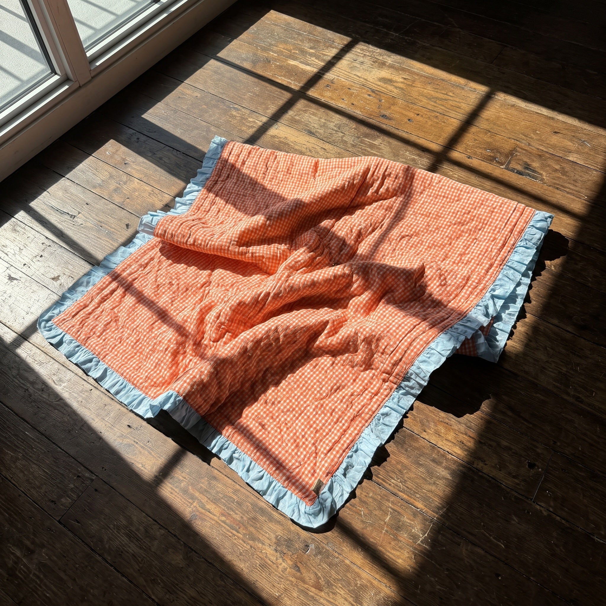 Forest Floor 100% Cotton Reversible Handmade Artisanal Baby Blanket