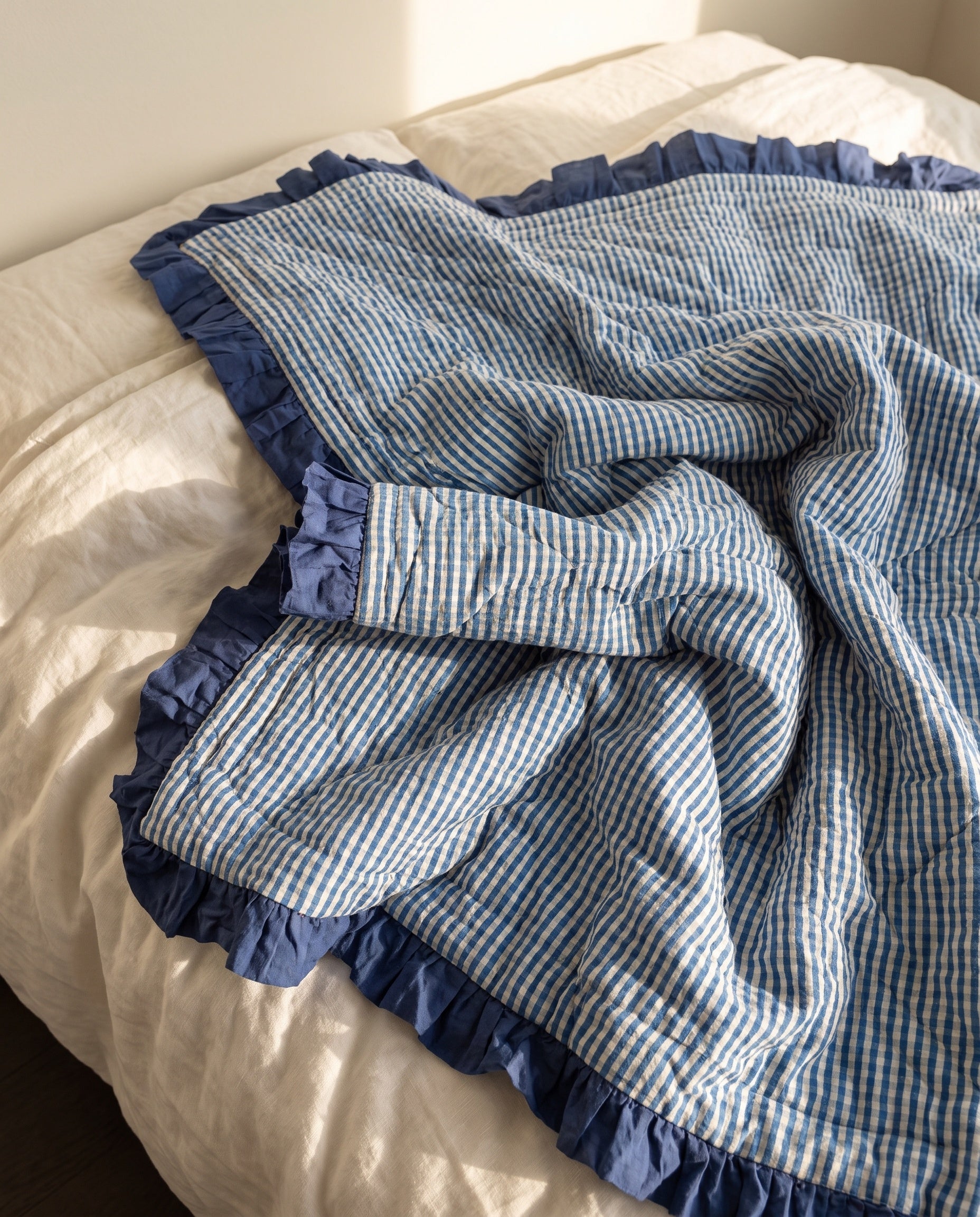 Maple Bloom 100% Cotton Reversible Handmade Artisanal Baby Blanket