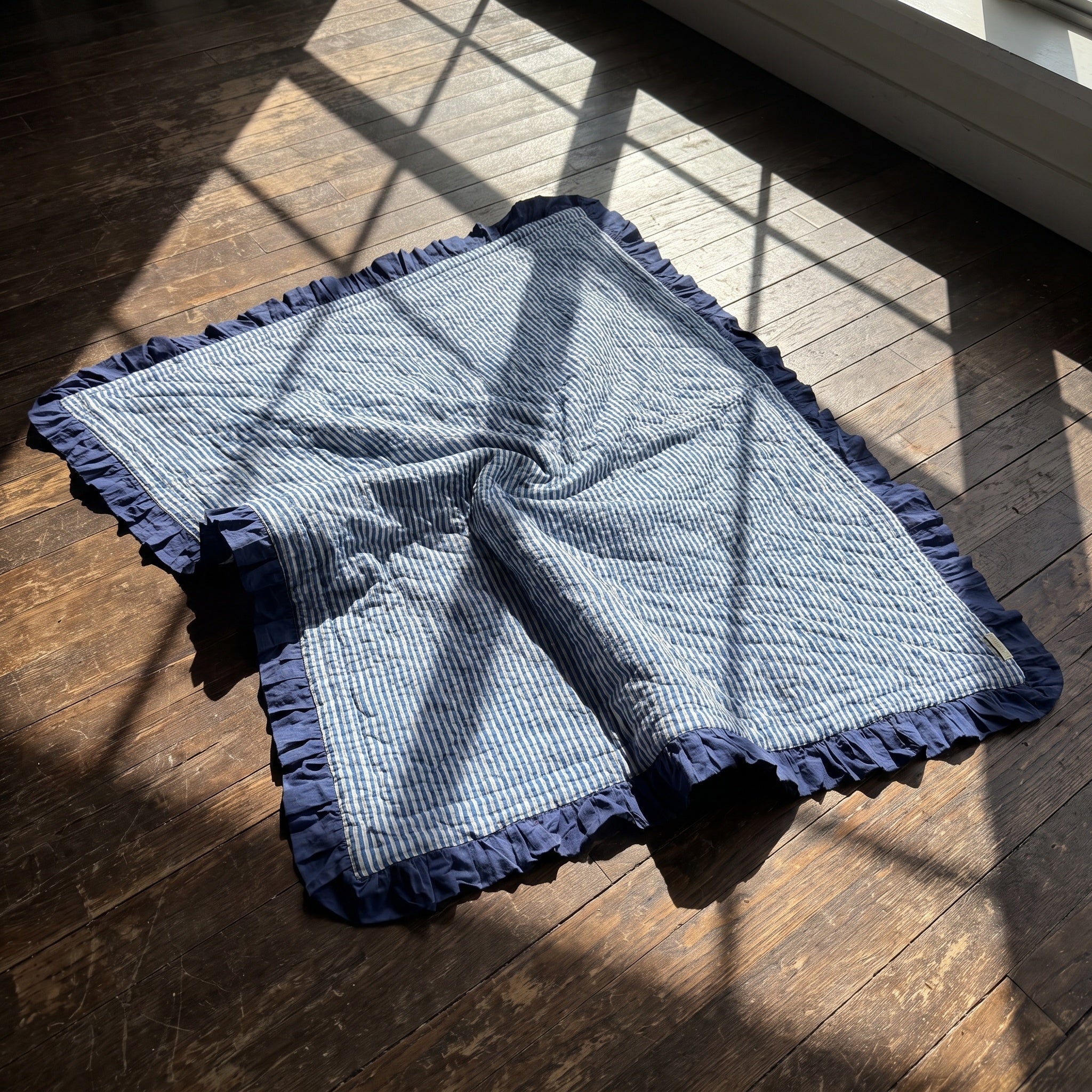 Maple Bloom 100% Cotton Reversible Handmade Artisanal Baby Blanket
