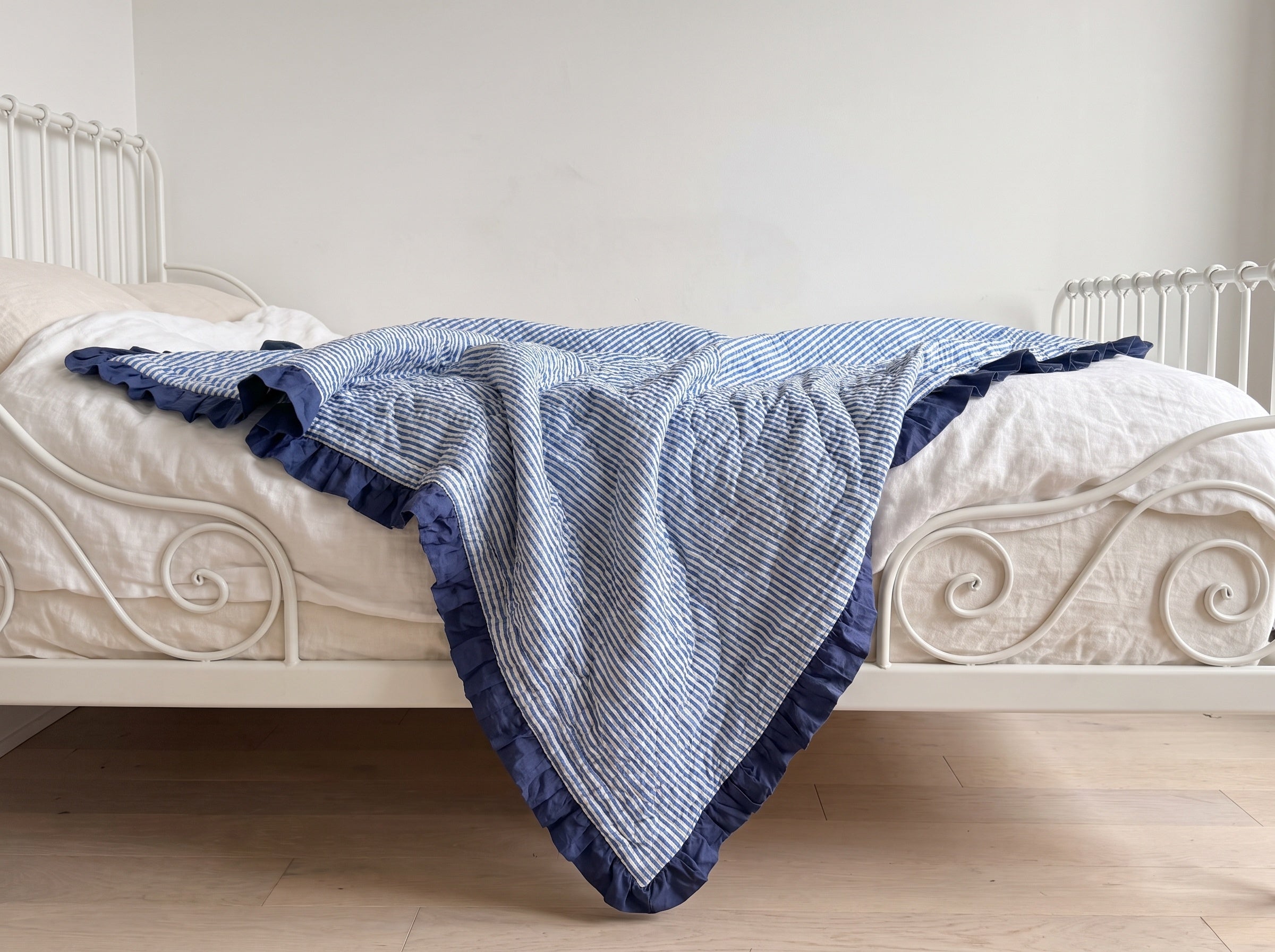 Maple Bloom 100% Cotton Reversible Handmade Artisanal Baby Blanket