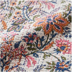 Mist Cobalt Handmade Kantha Bedspread