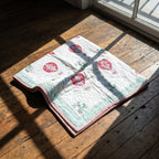 Floaty Dreams - 100% cotton, Reversible Hand Made Artisnal Baby Quilt