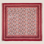 Fern Terracotta Handmade Kantha Bedspread