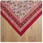 Fern Terracotta Handmade Kantha Bedspread
