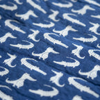 Bubbles and Giggles (Big) - 100% cotton, Reversible Hand Made Artisnal Baby Quilt