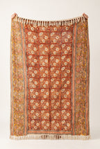 Whispering Fern Handmade Bagru Block Print Throw