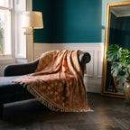 Whispering Fern Handmade Bagru Block Print Throw