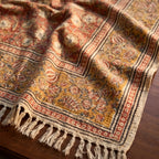 Whispering Fern Handmade Bagru Block Print Throw