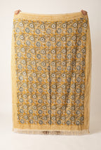 Ochre Rust Handmade Bagru Block Print Throw