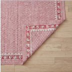 Stone Terracotta Handmade Kantha Queen Bedspread