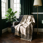 Terracotta Rhapsody Handmade Bagru Block Print Throw