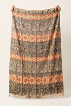 Terracotta Heritage Handmade Bagru Block Print Throw