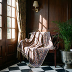 Verdant Fern Handmade Bagru Block Print Throw
