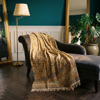 Sky Dawn Handmade Bagru Block Print Throw