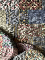 Silk Grey goose Luxury Patola Kantha Bedspread