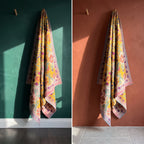 Fable Tide Reversible Luxury Vintage Suzani Kantha Throw